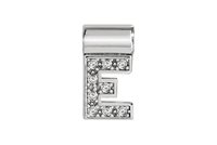 Charm Nomination Donna Sei Mia in Argento Zirconia LETTERA-E - LETTERA-E